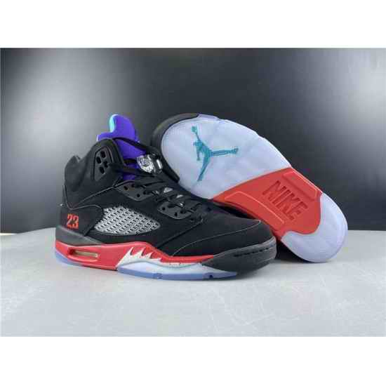 Air Jordan 5 Retro top 3 original black Red and purple Men Shoes